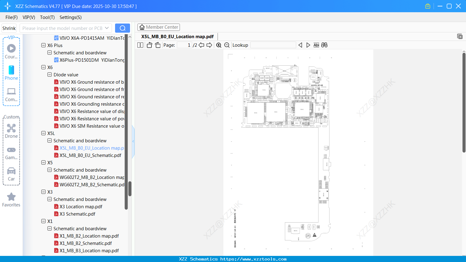 VIVO X5L_MB_B0_EU_Location Map